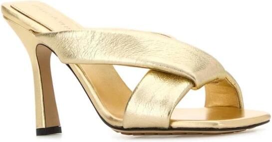 Bottega Veneta Metallic Leren Muiltjessandalen - Foto 2