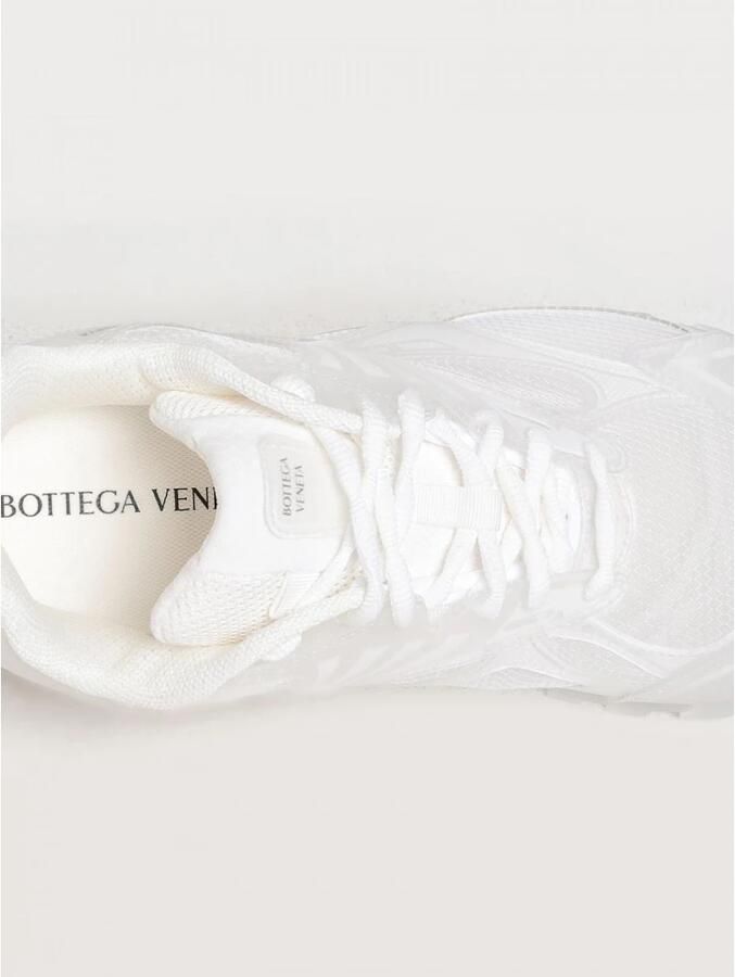 Bottega Veneta Witte Sneakers met Transparante Mesh Bovenkant