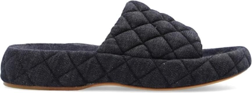 Bottega Veneta Padded slides Blauw Dames