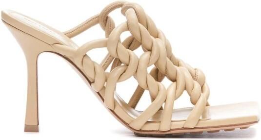Bottega Veneta Stiletto Leren Sandalen