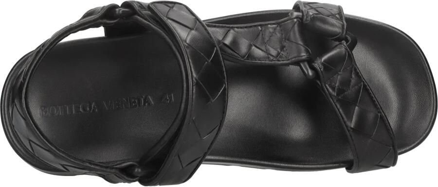 Bottega Veneta Zwarte Intrecciato Sandalen met Logo Black Heren - Foto 2