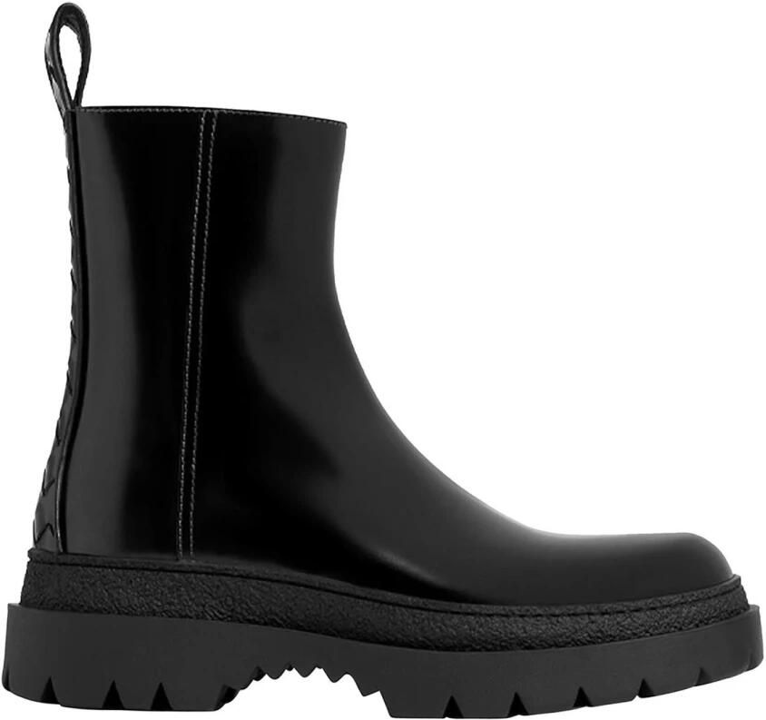 Bottega Veneta Zwarte enkellaarsjes voor heren