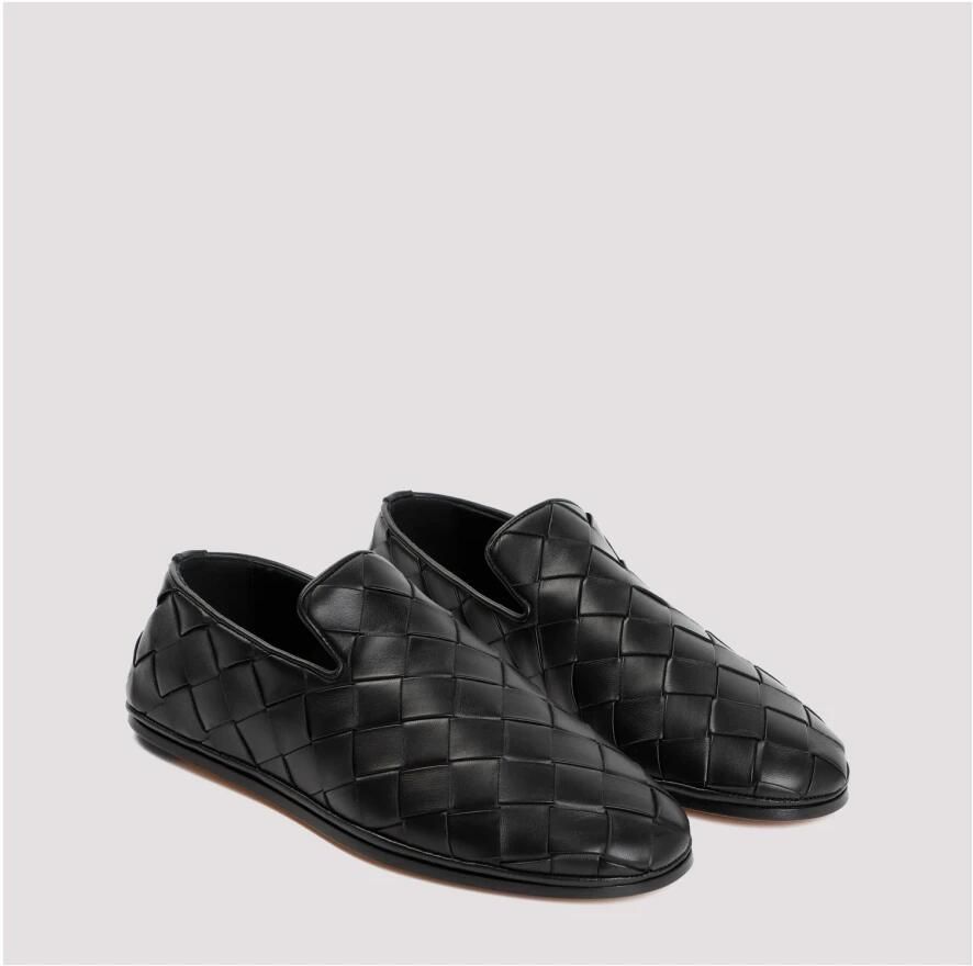 Bottega Veneta Zwarte Leren Zondagsslippers - Foto 2