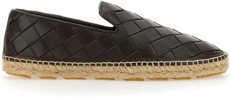 Bottega Veneta Bruine Leren Espadrilles Ss22 Brown Dames