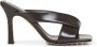 Bottega Veneta Bruine leren sandalen met vierkante neus - Thumbnail 1
