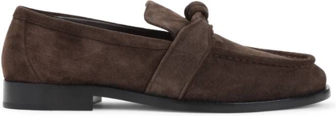 Bottega Veneta Bruine Suède Loafers Luxe Schoenen