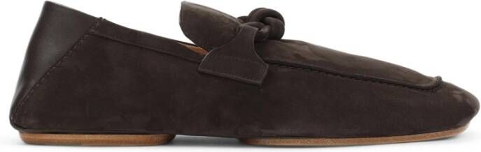 Bottega Veneta Bruine Suède Loafers voor Heren