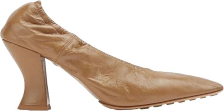 Bottega Veneta Crushed Nappa Almond Pump