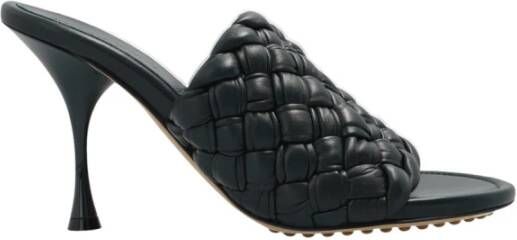 Bottega Veneta Dot Wave Leren Muiltjes Green Dames