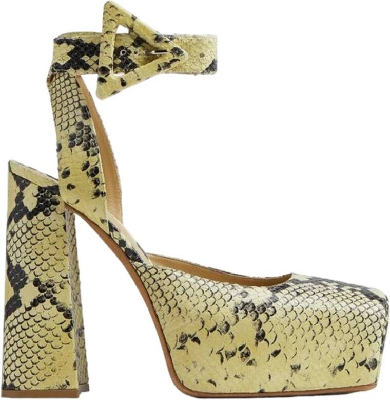 Bottega Veneta Faded Python Tower Pump
