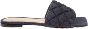 Bottega Veneta Flat Sandals Blauw Dames