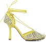 Bottega Veneta Gele Metallic Leren Sandalen Yellow Dames - Thumbnail 1