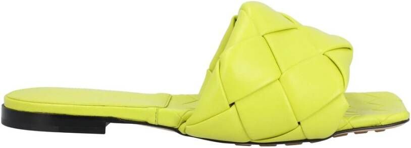 Bottega Veneta Gevlochten leren Slide Sandalen