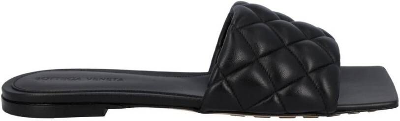 Bottega Veneta Gewatteerde leren slippers