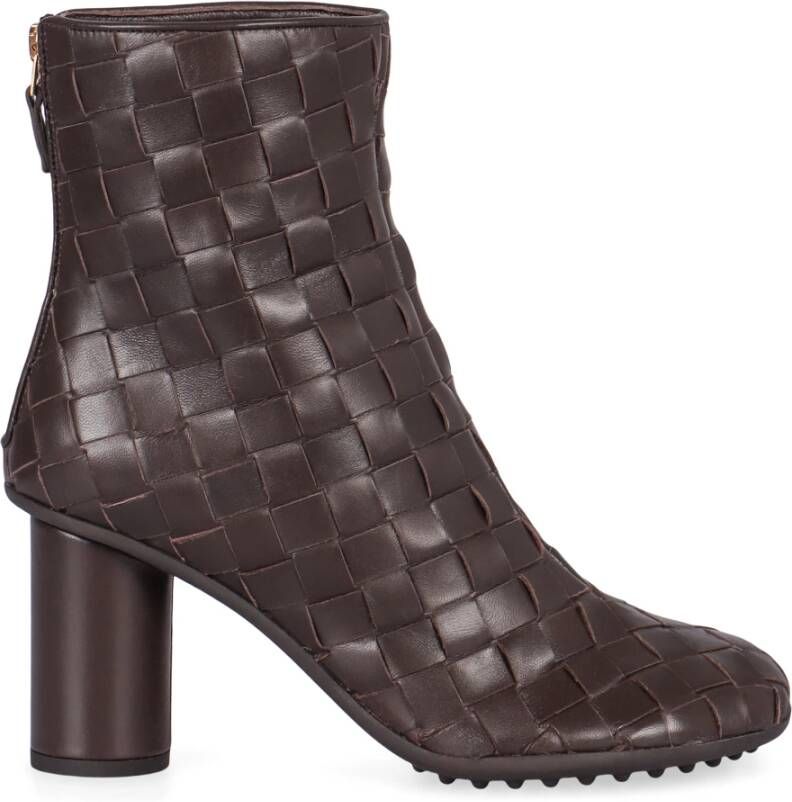 Bottega Veneta Geweven Leren Enkellaarzen