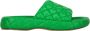 Bottega Veneta Geweven leren muilen Green Dames - Thumbnail 1