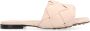 Bottega Veneta Geweven Leren Platte Sandalen - Thumbnail 1