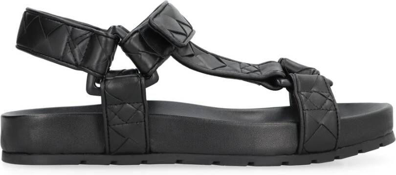 Bottega Veneta Geweven Leren Sandalen