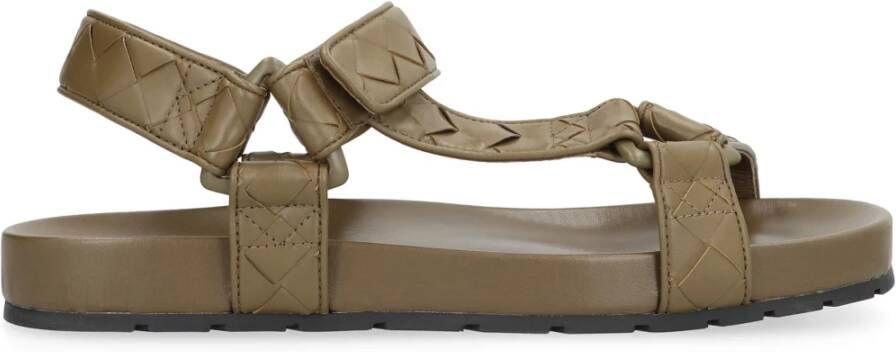 Bottega Veneta Geweven Leren Sandalen