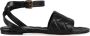Bottega Veneta Geweven platte sandalen met enkelband - Thumbnail 1
