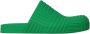 Bottega Veneta Groene Rubberen Slippers Intrecciato Patroon - Thumbnail 1
