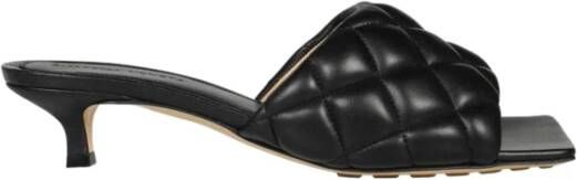 Bottega Veneta Padded heeled mules Black Dames