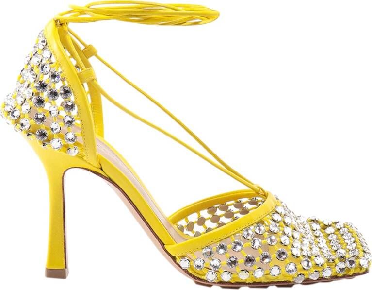 Bottega Veneta High Heel Sandals Yellow Dames