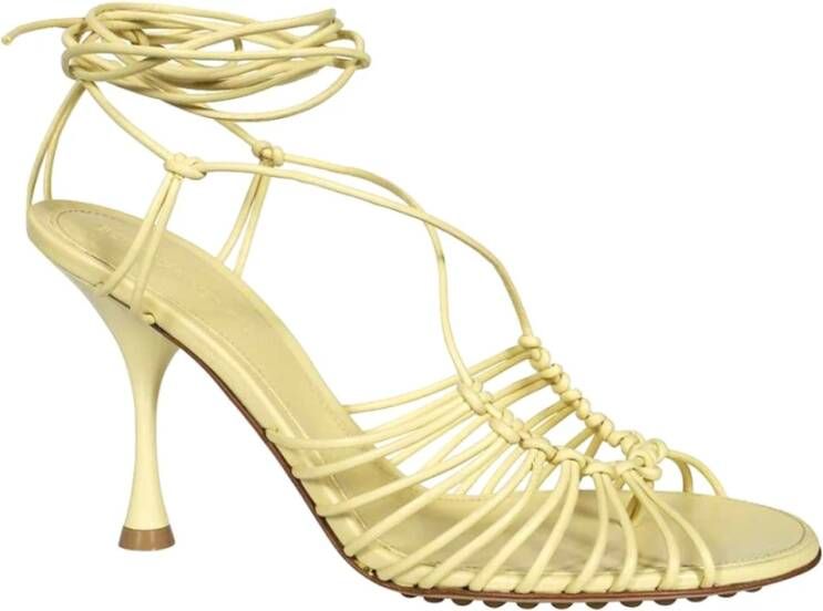 Bottega Veneta High Heel Sandals Yellow Dames
