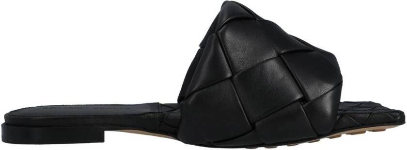 Bottega Veneta Intrecciato Leren Platte Sandalen