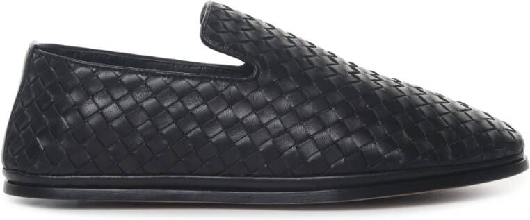 Bottega Veneta Zwarte Intrecciato Nappa Slipper Black Heren