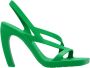 Bottega Veneta Jimbo hakken sandalen Groen Dames - Thumbnail 1