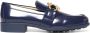 Bottega Veneta Klassieke Leren Loafer Schoen Blue Dames - Thumbnail 1