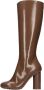 Bottega Veneta Bruine Hoge Laarzen met Achterritssluiting Brown Dames - Thumbnail 5