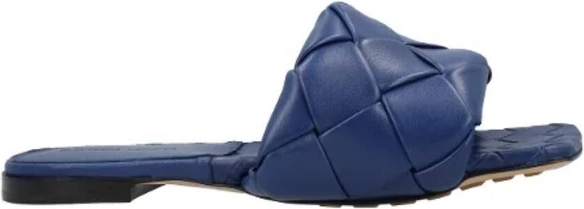 Bottega Veneta Geweven leren Slide Sandalen Stijlvol Comfort