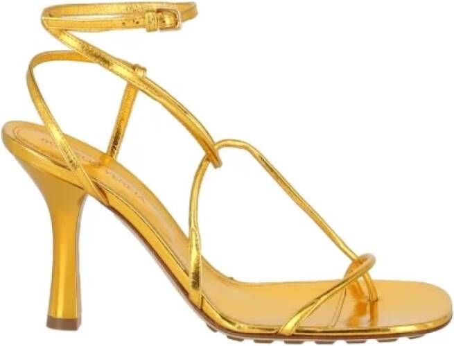 Bottega Veneta Leather heels Yellow Dames