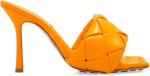 Bottega Veneta Leather Mules Oranje Dames