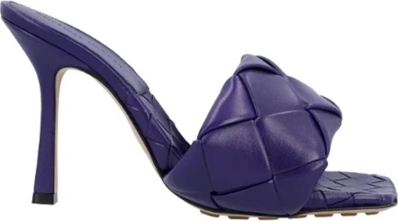 Bottega Veneta Leather sandals Purple Dames
