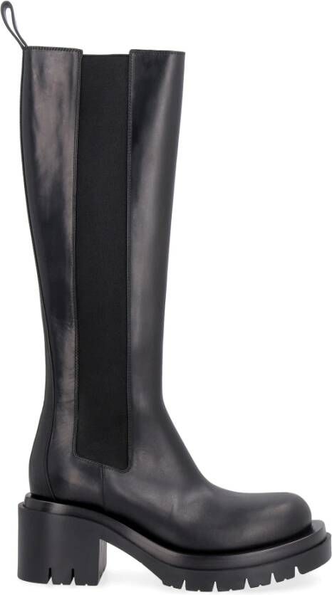 Bottega Veneta Leren Chelsea Boots met Ronde Neus
