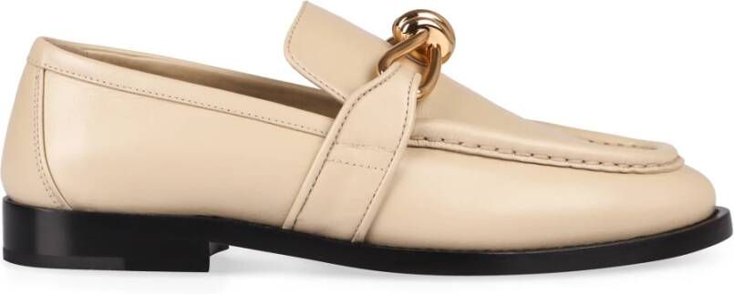Bottega Veneta Leren Loafers met Voor Knoop Detail