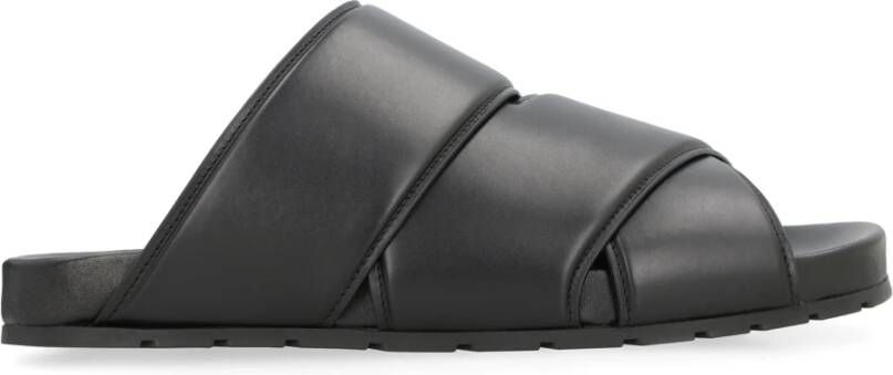 Bottega Veneta Leren Muiltjes met Ronde Neus