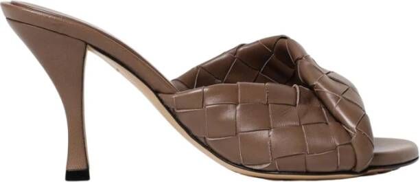 Bottega Veneta Luxe Knotted Leren Hakken Sandalen