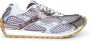 Bottega Veneta Mesh Sneakers met Metallic Leren Inzetstukken - Thumbnail 1
