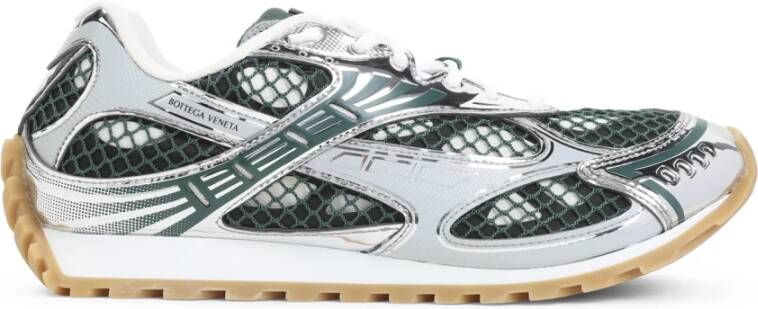 Bottega Veneta Metallic Sneakers Stijlvol Multi-Layer Ontwerp