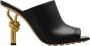 Bottega Veneta Muiltjes met knoophak Black Dames - Thumbnail 1