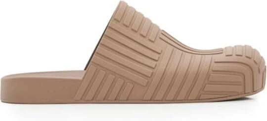 Bottega Veneta Embossed slides Bruin Heren