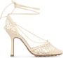 Bottega Veneta Nylon veterschoenen met hakken en rubberen noppen - Thumbnail 1