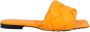 Bottega Veneta Oranje Gevlochten Leren Slippers - Thumbnail 1
