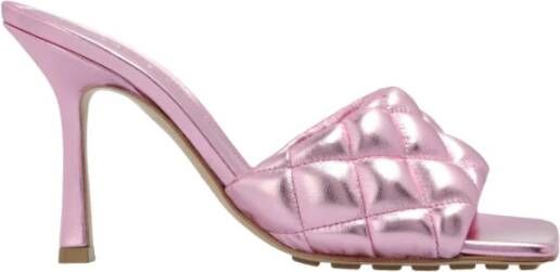 Bottega Veneta Padded heeled mules Roze Dames