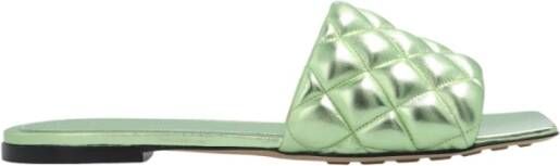 Bottega Veneta Padded slides Groen Dames