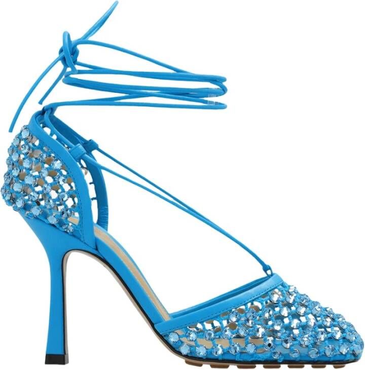 Bottega Veneta Bruine Vos Springt Over Luie Hond Sneakers Blue Dames